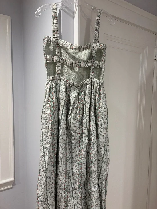 Hill House Home The Anita Nap Dress - Green Provence Floral - Picture 3 of 5